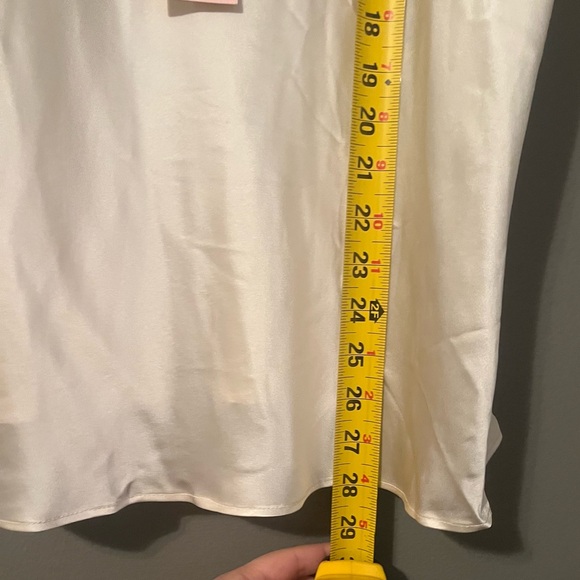 NWT Etam Sz XL Womens Lace Milky 100% Silk Camisole Pajama Lounge Intimates $69! - Picture 12 of 13